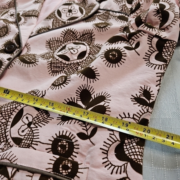 Victor Costa Occasions pink and brown jacket with embroidery look detail - Picture 6 of 12